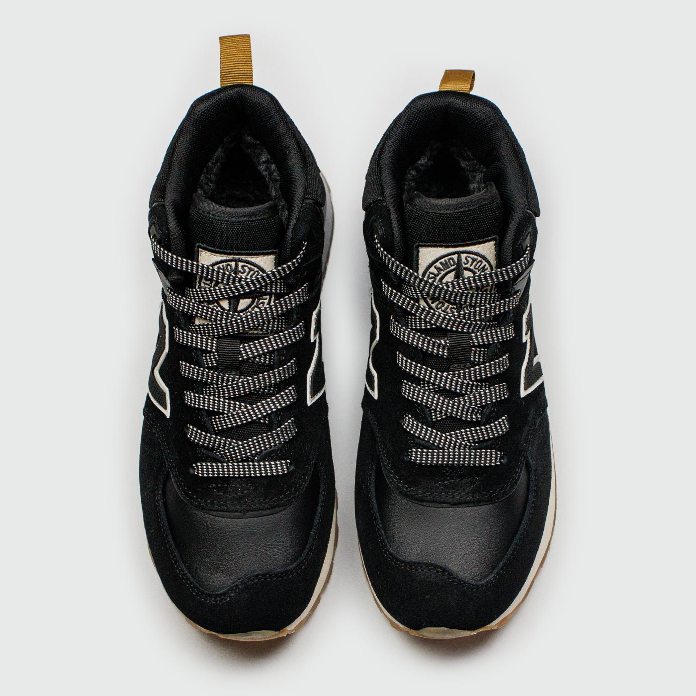 Кроссовки New Balance 574 Mid Black / White with Fur Wmns Кроссовки New Balance 574 Mid Black / White with Fur Wmns
