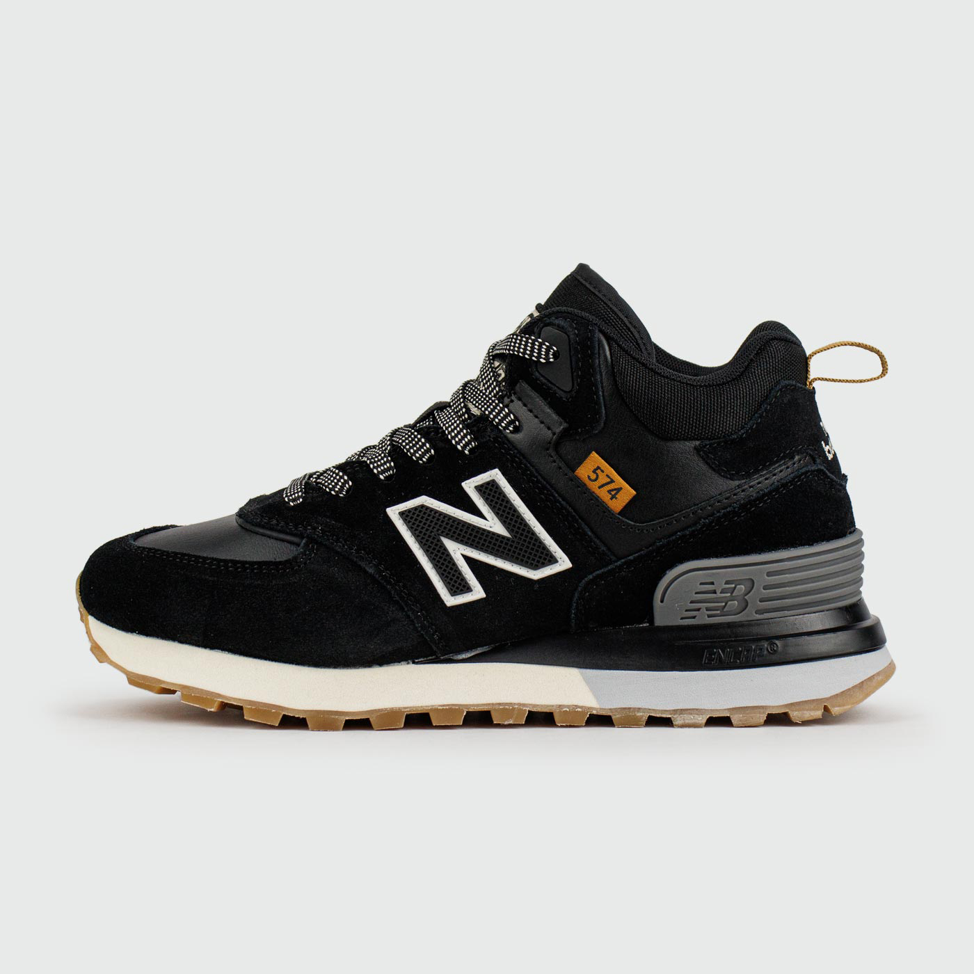 Кроссовки New Balance 574 Mid Black / White with Fur Wmns Кроссовки New Balance 574 Mid Black / White with Fur Wmns