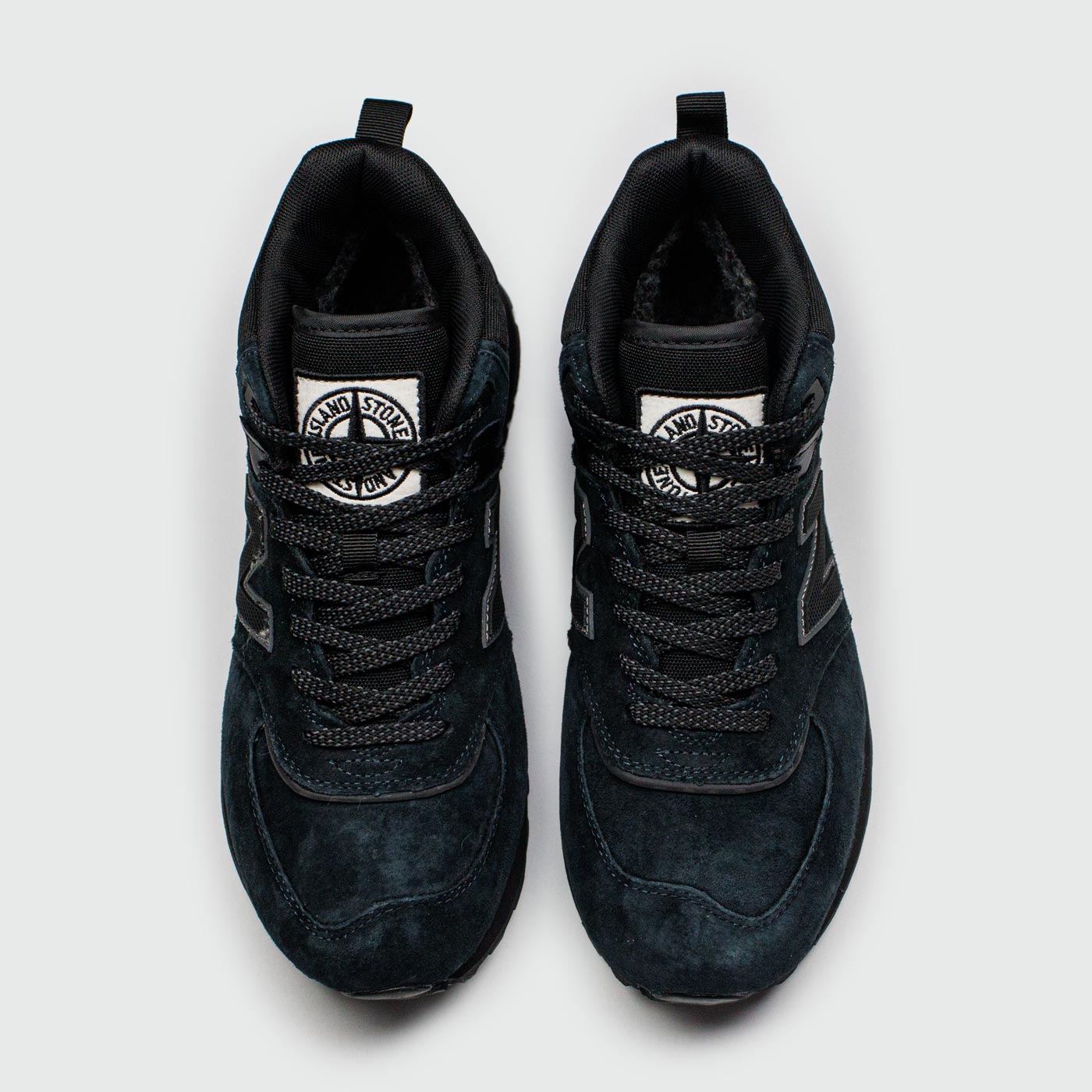 Кроссовки New Balance 574 Mid Navy Black with Fur Wmns Кроссовки New Balance 574 Mid Navy Black with Fur Wmns