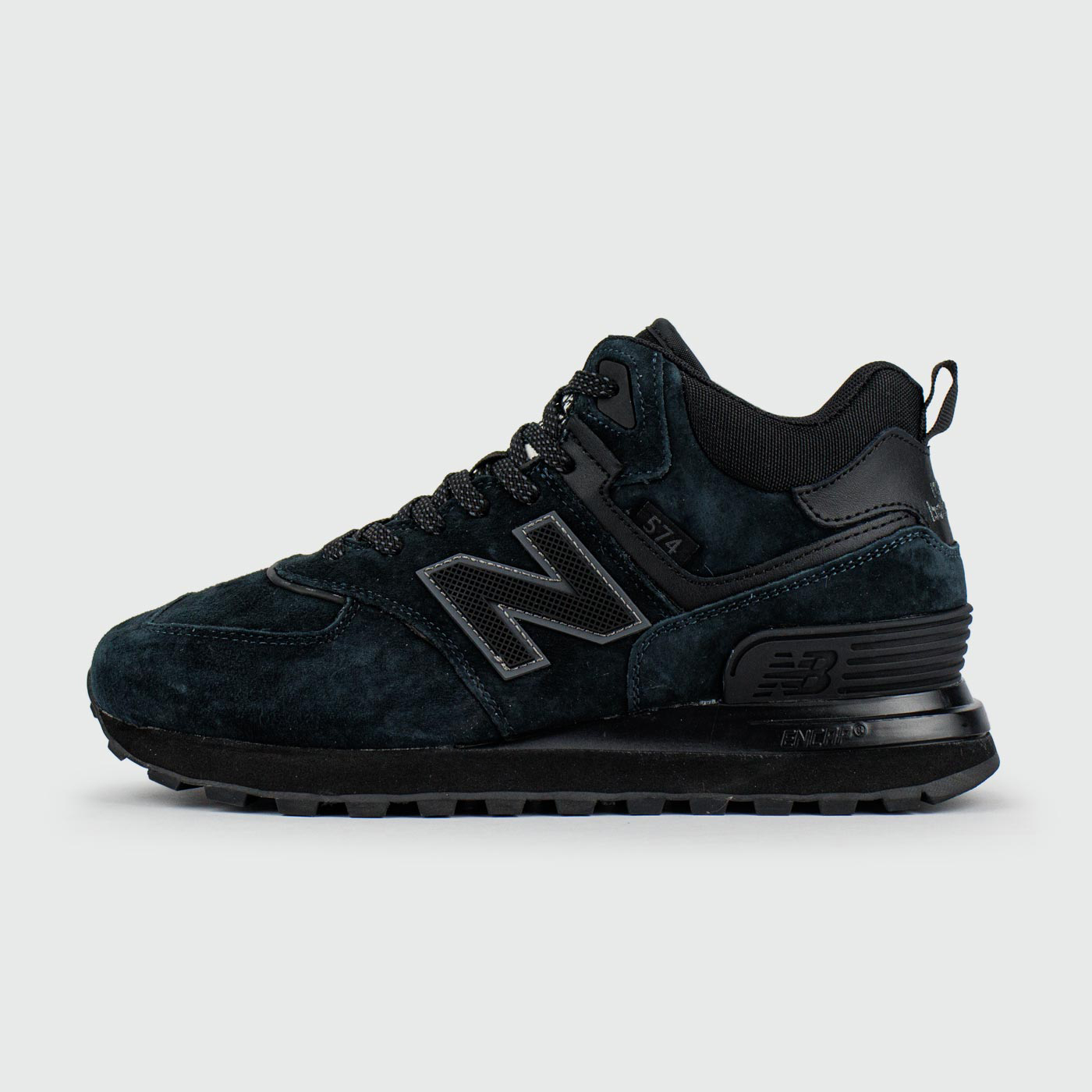 Кроссовки New Balance 574 Mid Navy Black with Fur Wmns Кроссовки New Balance 574 Mid Navy Black with Fur Wmns
