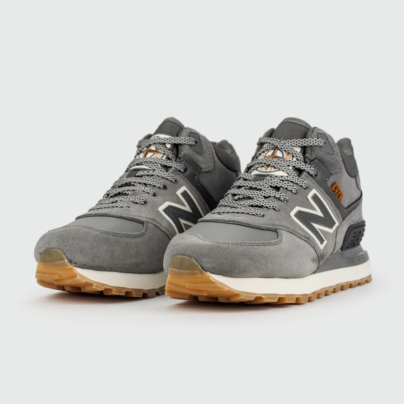 Кроссовки New Balance 574 Mid Grey / White with Fur Wmns Кроссовки New Balance 574 Mid Grey / White with Fur Wmns
