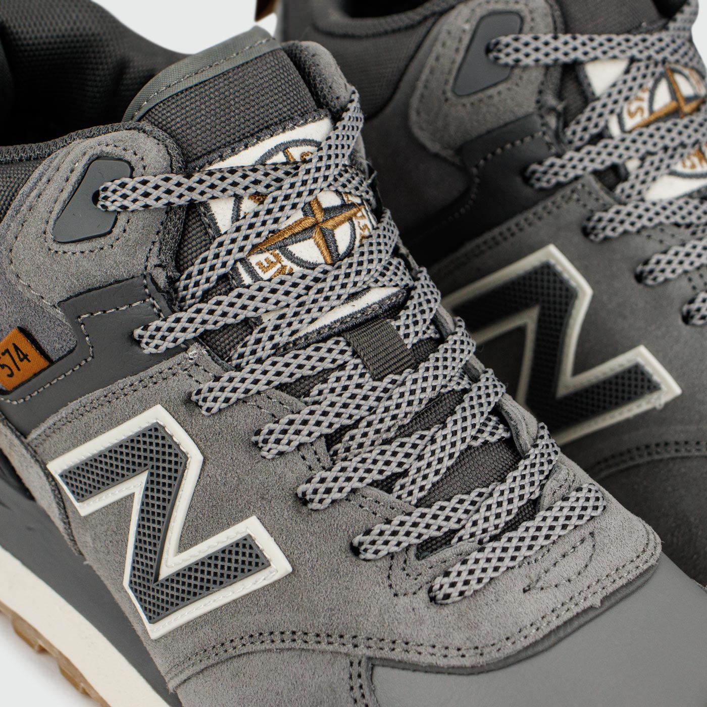 Кроссовки New Balance 574 Mid Grey / White with Fur Wmns