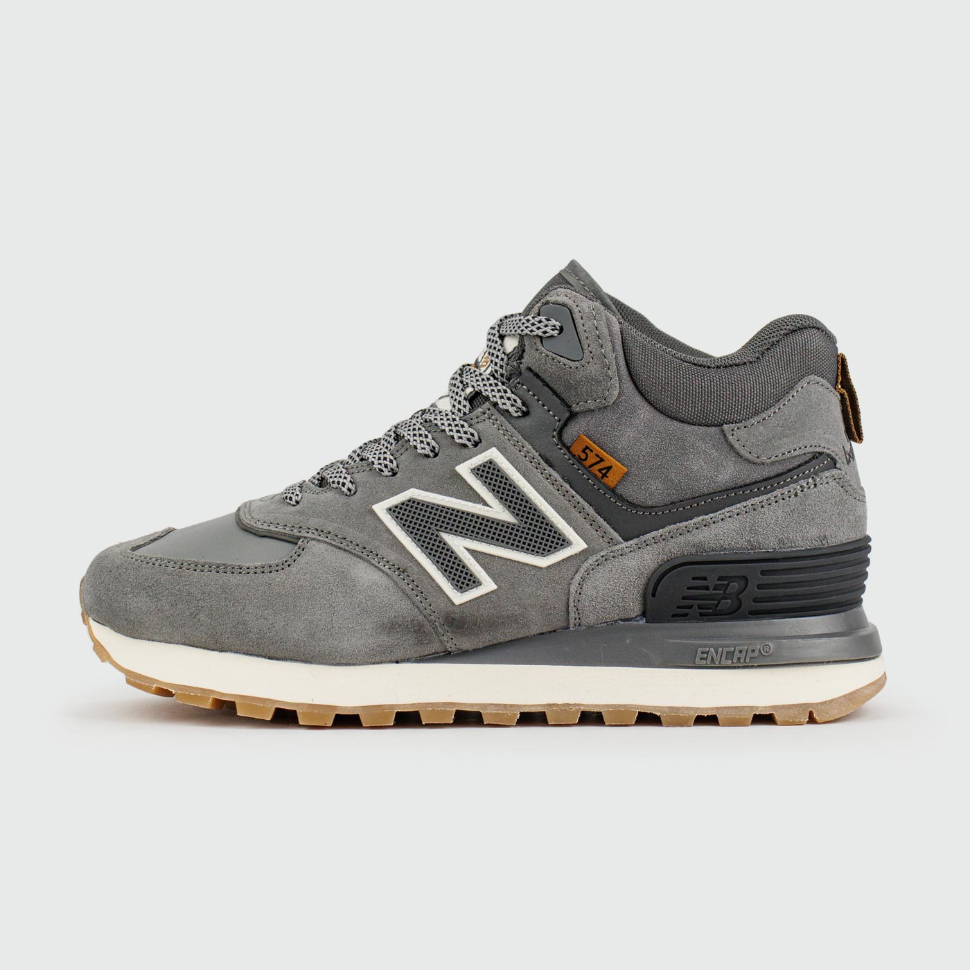 Кроссовки New Balance 574 Mid Grey / White with Fur Wmns Кроссовки New Balance 574 Mid Grey / White with Fur Wmns