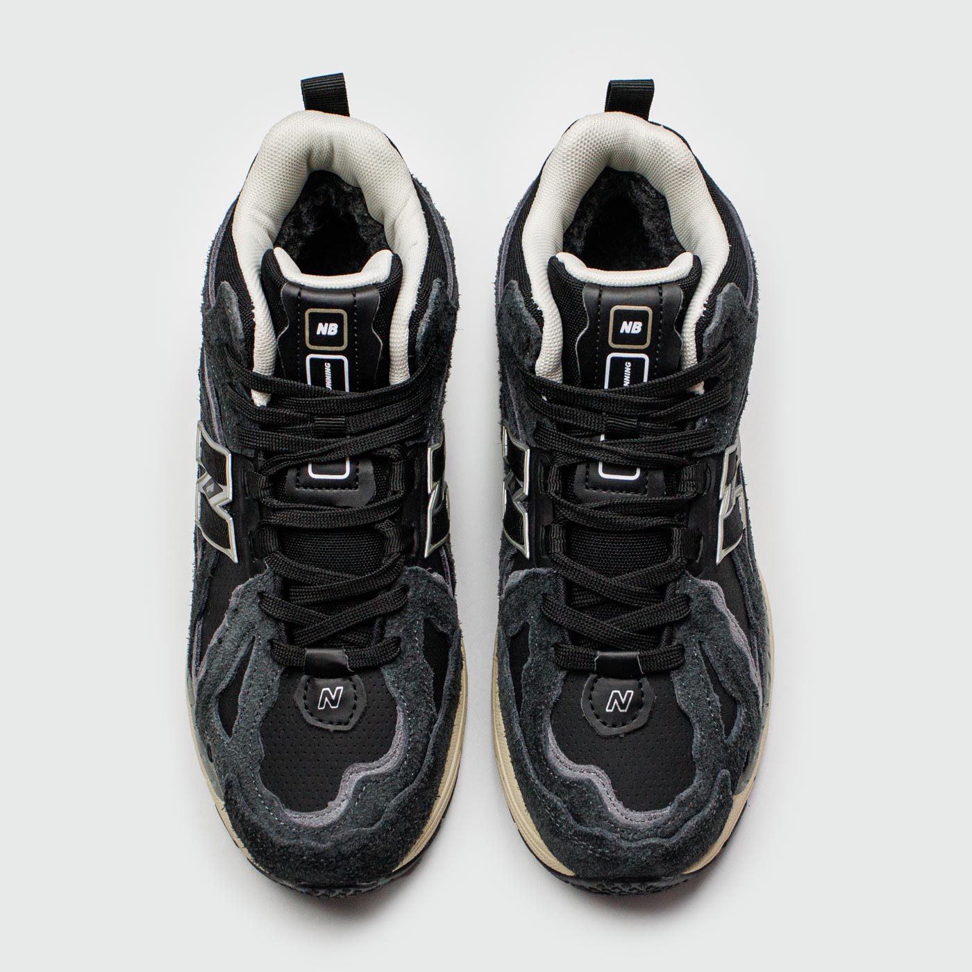 Кроссовки New Balance 1906D Mid Black Beige Wmns Suede with Fur Кроссовки New Balance 1906D Mid Black Beige Wmns Suede with Fur