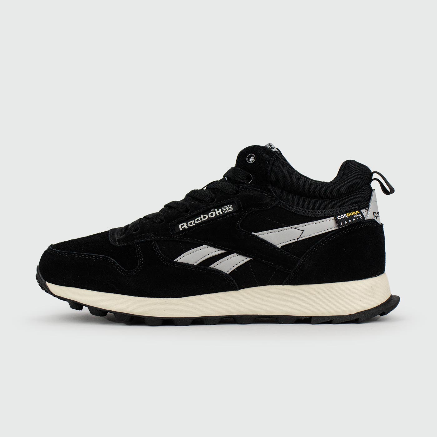 Кроссовки Reebok Classic Utility Suede Black / White with Fur