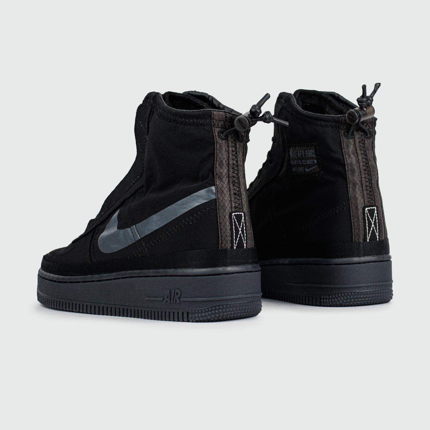 Кроссовки Nike Air Force 1 Shell Black Wmns