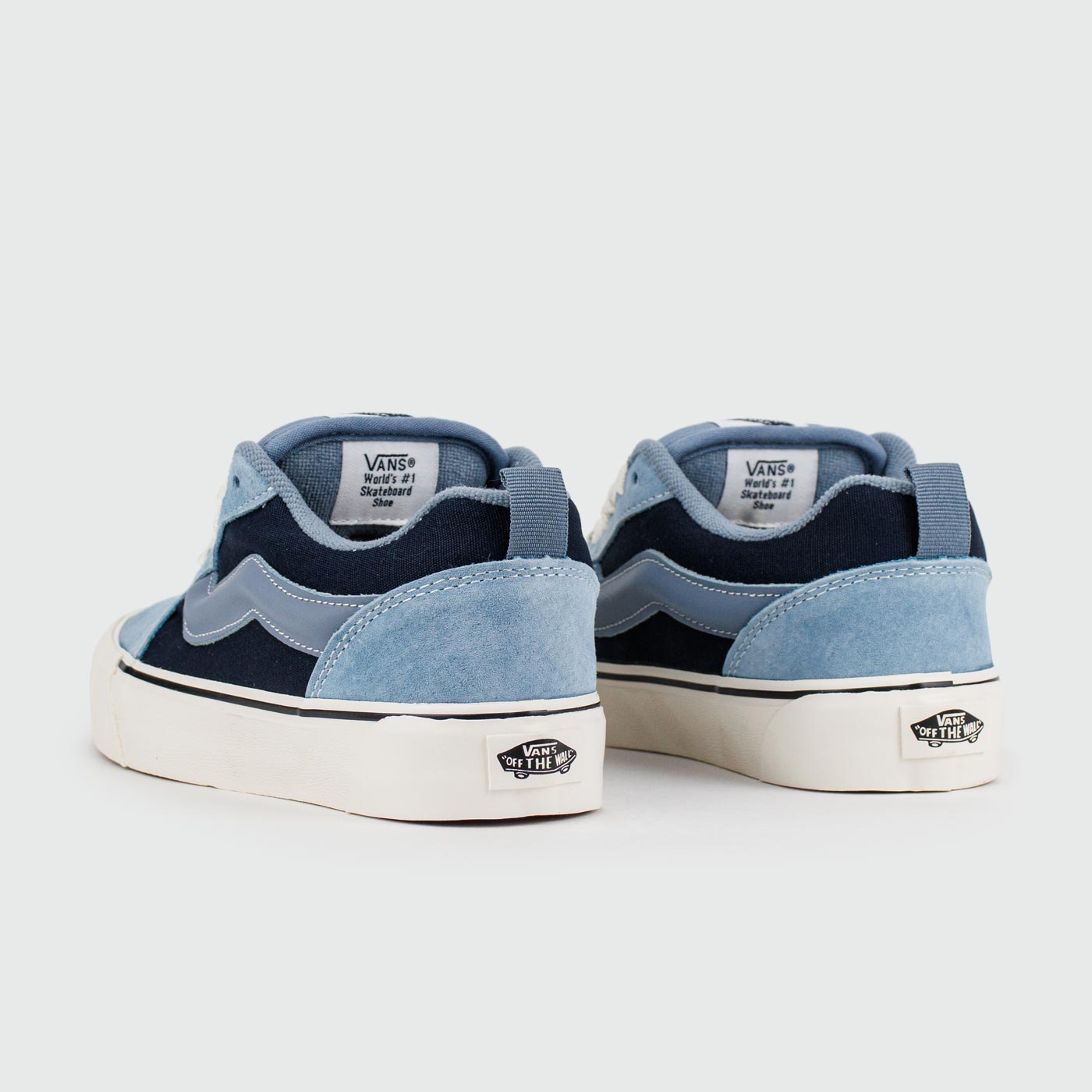 Кеды Vans Knu Skool Light Blue / White Wmns