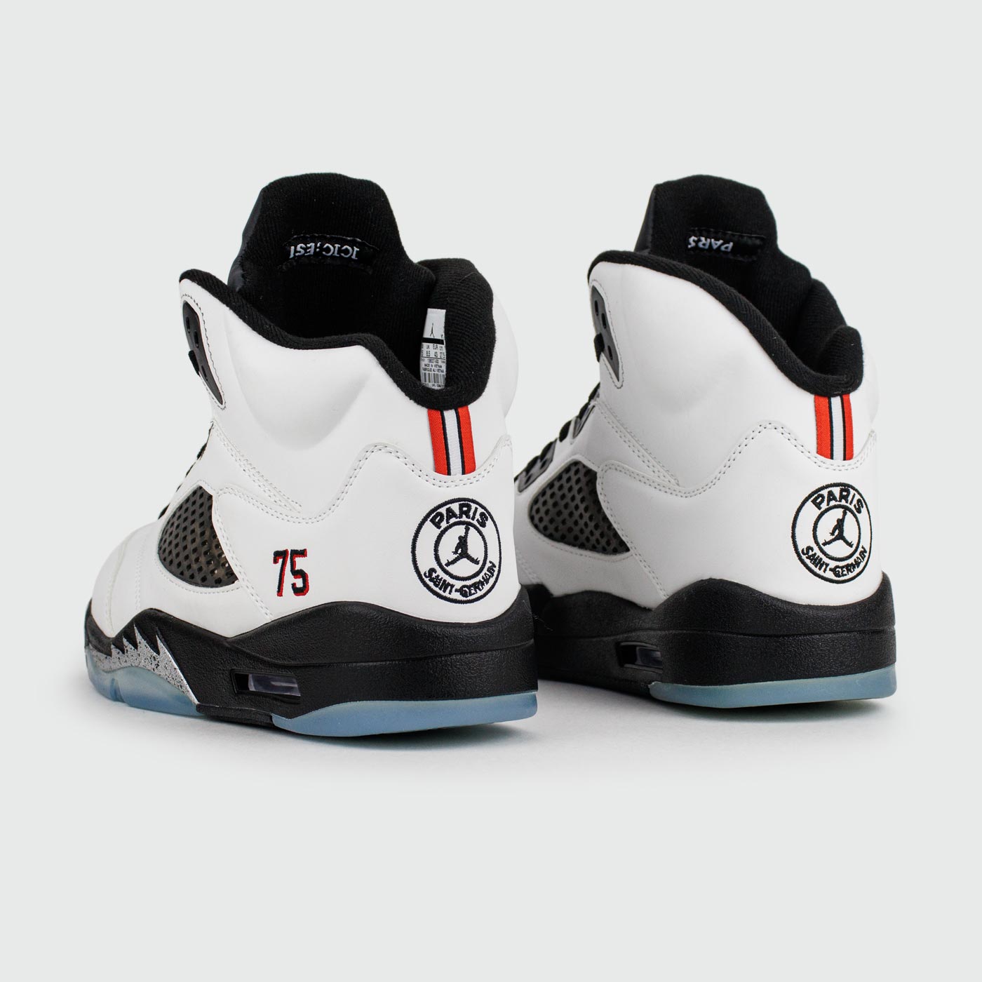 Кроссовки Air Jordan 5 White Black x PARIS