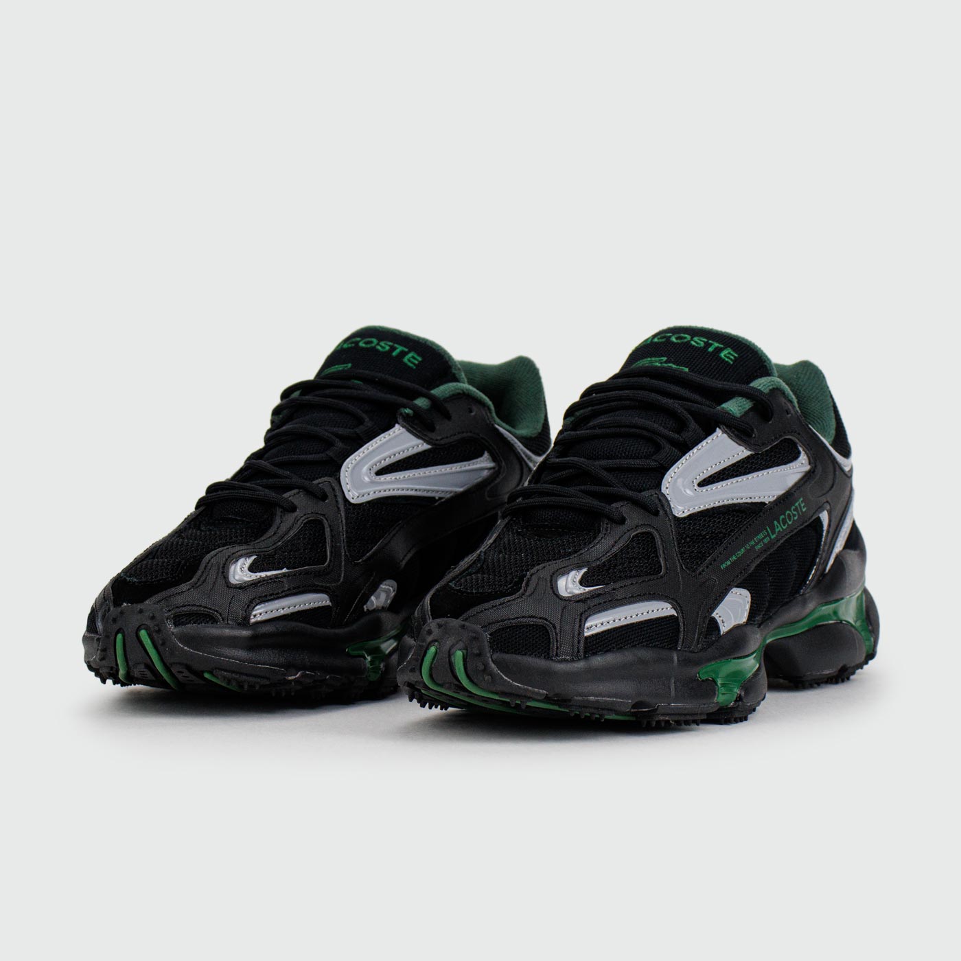 Кроссовки Lacoste LACOSTE L003 2K24 Black Grey Green Кроссовки Lacoste LACOSTE L003 2K24 Black Grey Green