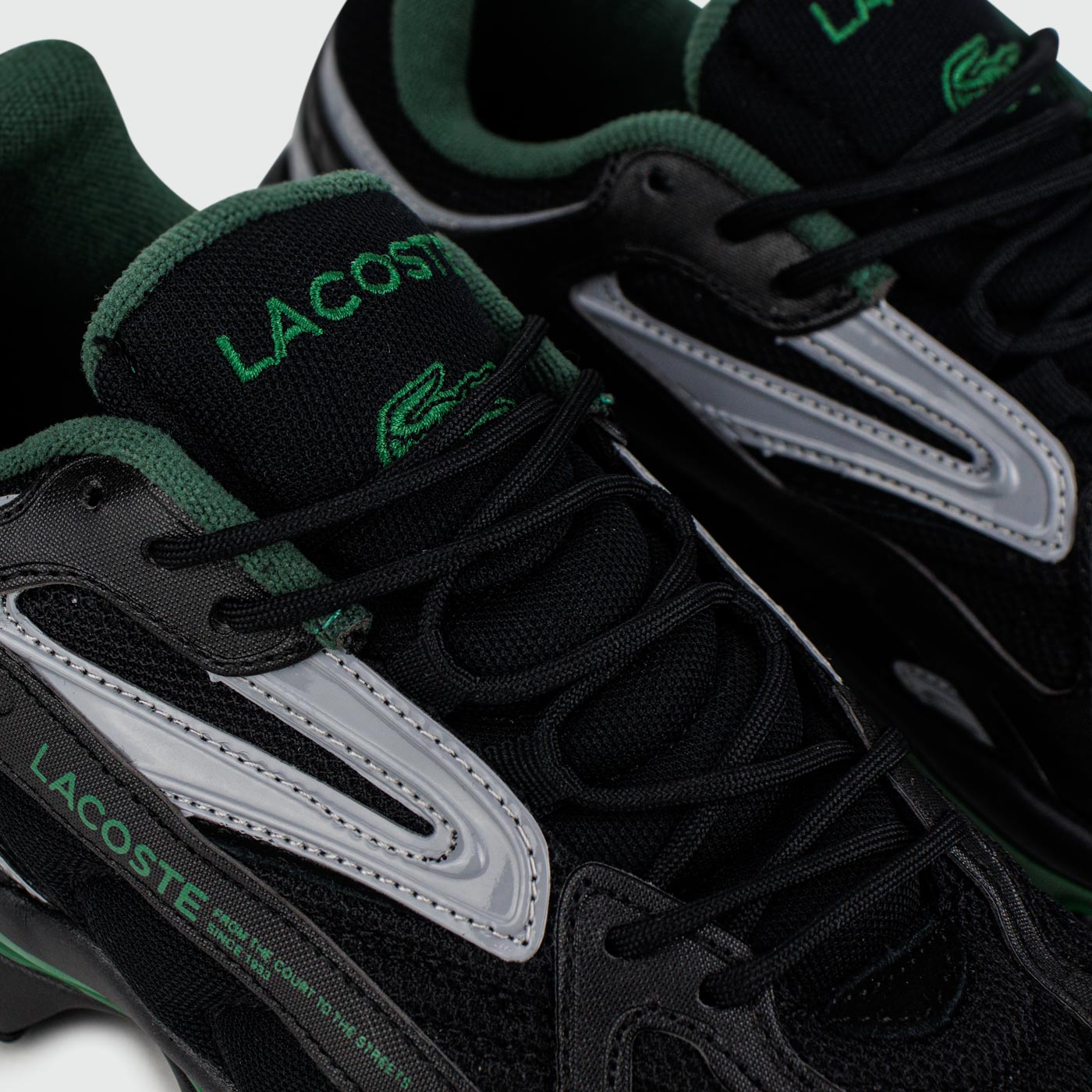 Кроссовки Lacoste LACOSTE L003 2K24 Black Grey Green Кроссовки Lacoste LACOSTE L003 2K24 Black Grey Green