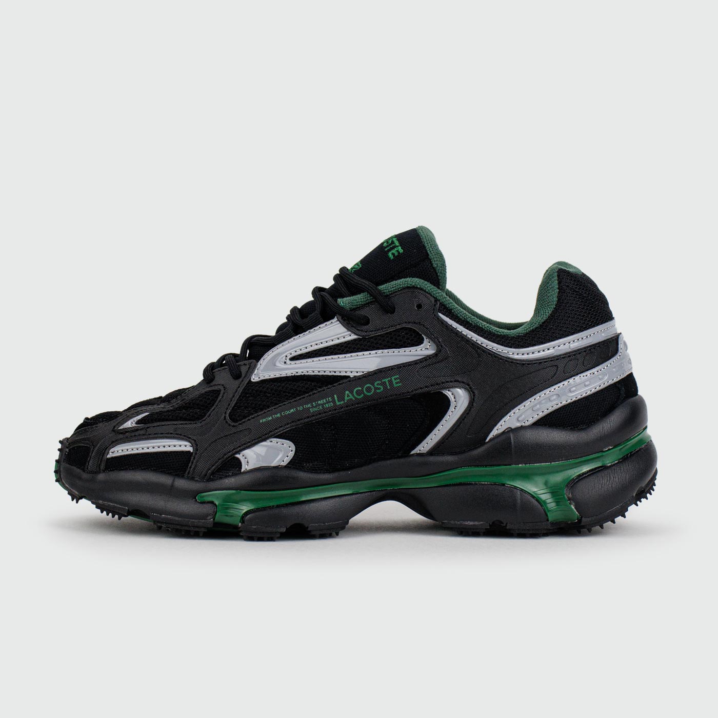 Кроссовки Lacoste LACOSTE L003 2K24 Black Grey Green Кроссовки Lacoste LACOSTE L003 2K24 Black Grey Green