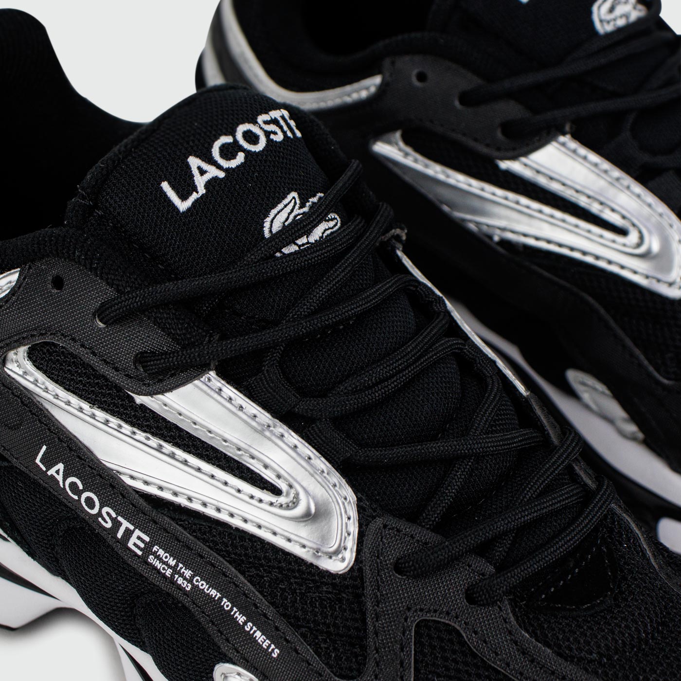 Кроссовки Lacoste LACOSTE L003 2K24 Black Silver White Кроссовки Lacoste LACOSTE L003 2K24 Black Silver White