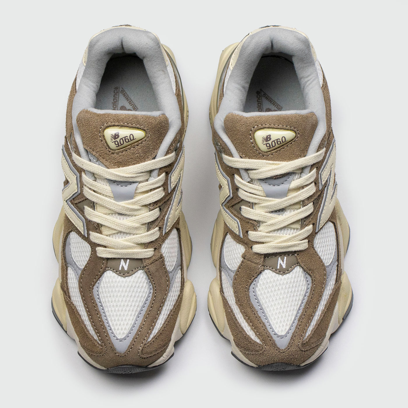 Кроссовки New Balance 9060 Brown White Wmns Кроссовки New Balance 9060 Brown White Wmns