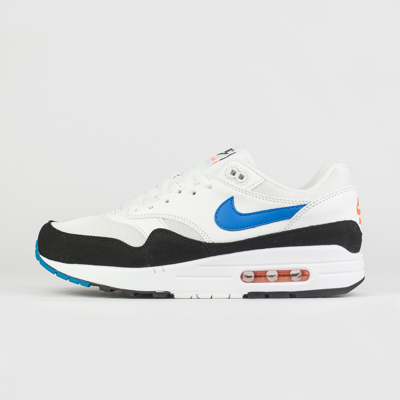 Кроссовки Nike Air Max 1 White / Black / Blue Кроссовки Nike Air Max 1 White / Black / Blue