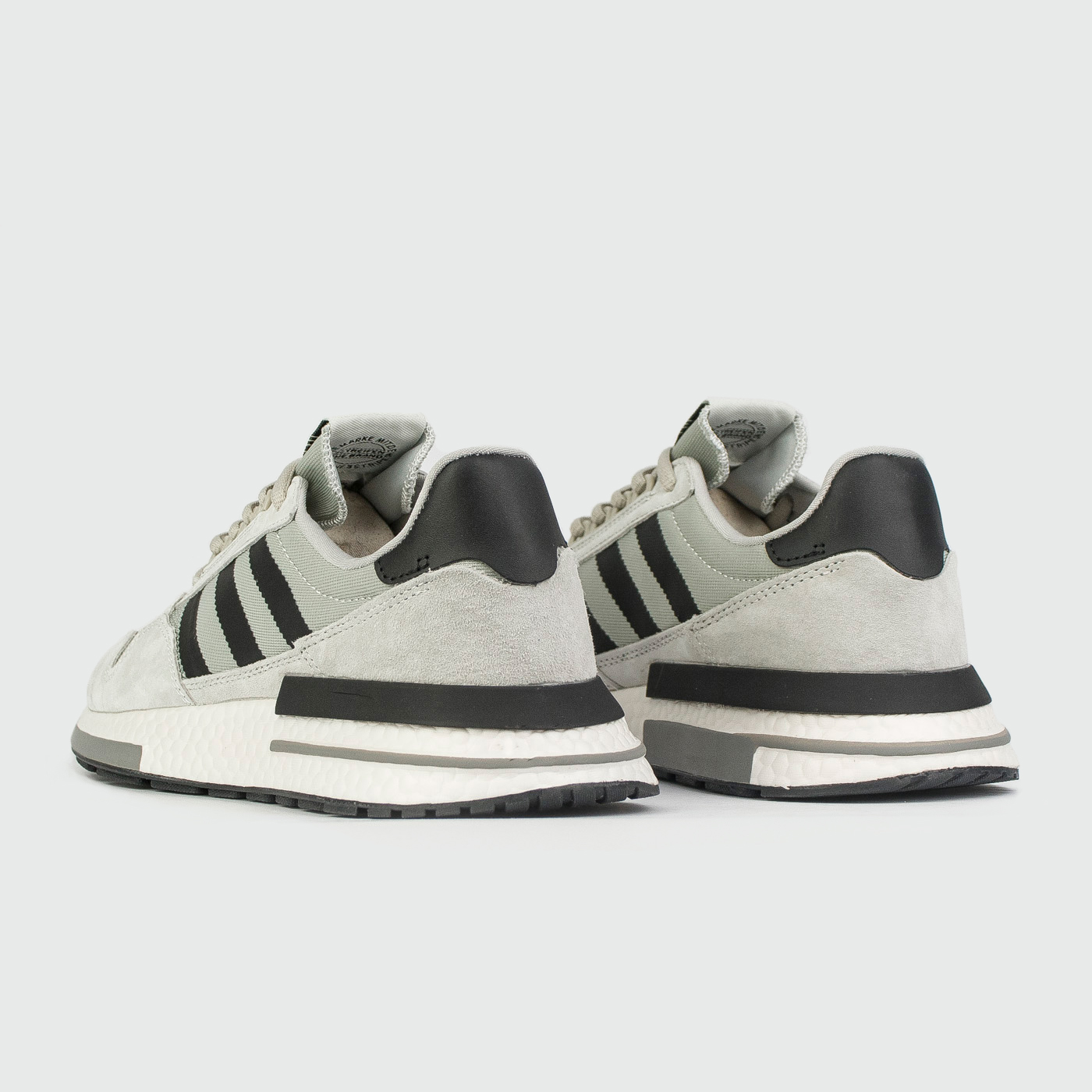 Кроссовки Adidas ZX 500 Boost Grey / Black Str./ White