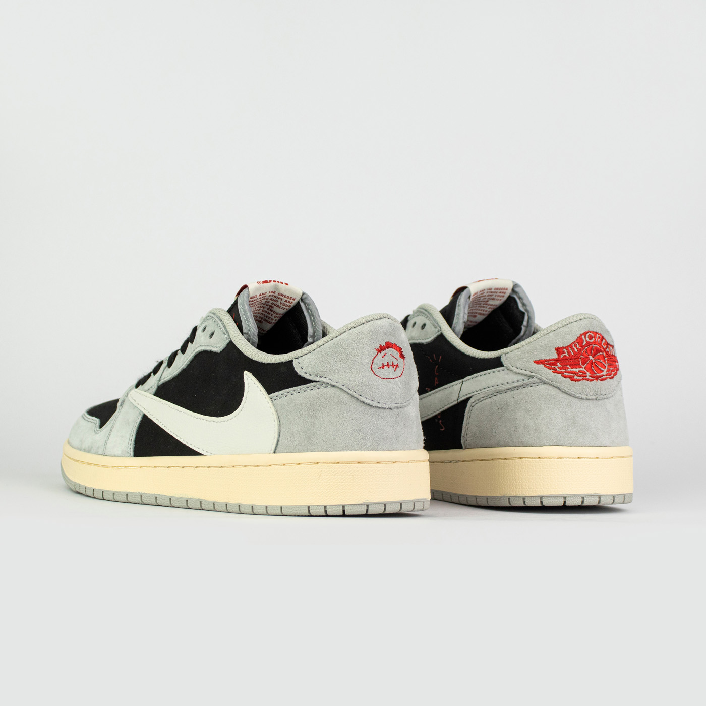 Кроссовки Air Jordan 1 Low x Travis Scott Light Grey