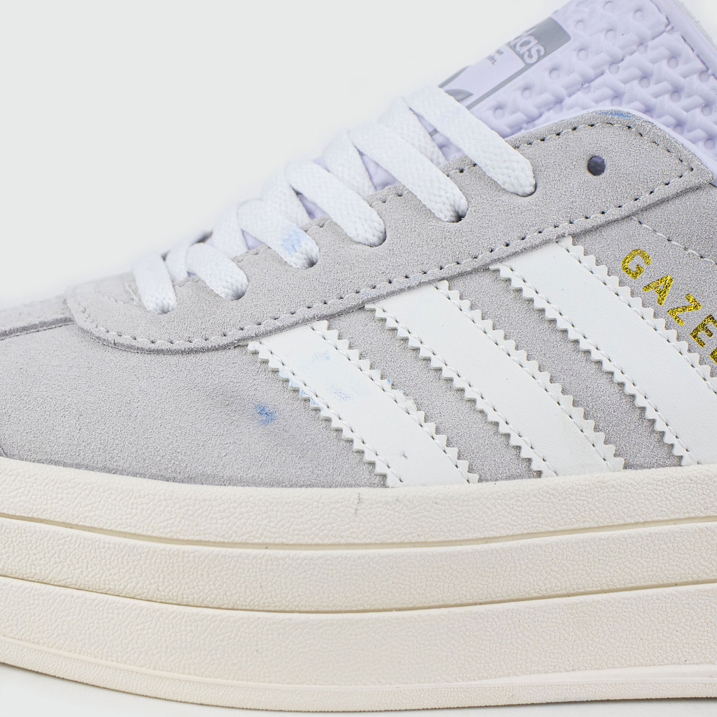 Кроссовки Adidas Gazelle Bold Grey / White Wmns