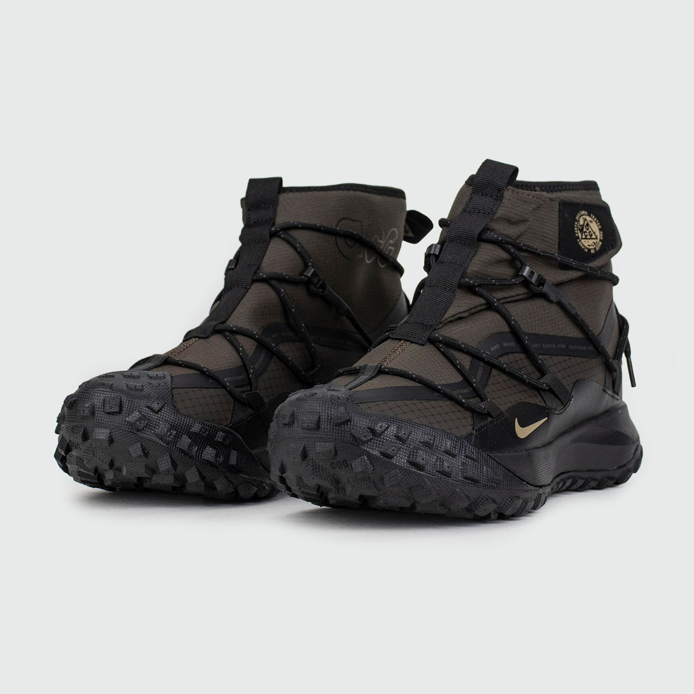 Кроссовки Nike ACG Mountain Fly Mid Brown Black with Fur